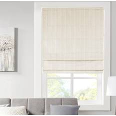 Roman Blinds Madison Park Galen Basketweave Sheen Ivory 58x163cm