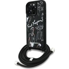 Karl Lagerfeld iPhone 16 Pro Max Mobilskal Crossbody Grained Pattern