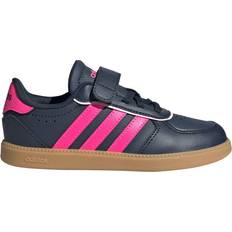 adidas Performance Lace Junior Trainers Shoes - Navy/Pink