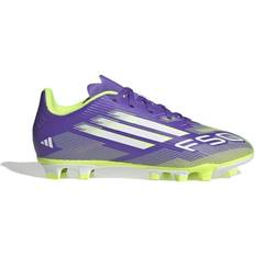 Boys Football Shoes Children's Shoes adidas Kid's F50 Club FG/MG - Purple Rush/Cloud White/Lucid Lemon