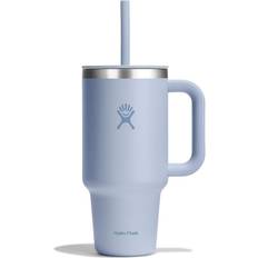 Hydro Flask Travel Tumbler 946 ml 32 oz med Stängbar Press-in-Sugrörslock - Rostfritt Stål Termosmugg 94.6cl