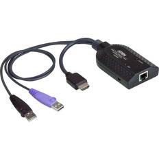 RJ45-2USB A/HDMI M-F