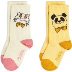 Leopard Undertøj Mini Rodini Multi Cat Panda 2-Pak Strømper