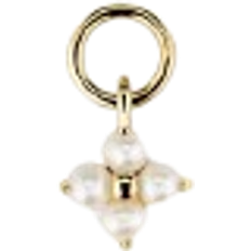 Mejuri Cluster Hoop Charm - Gold/Pearls