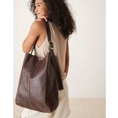 Panel Mae Buckle Bag - Chocolate Torte