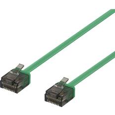 Deltaco U UTP Cat6a Patch Cable 2m Green 2m