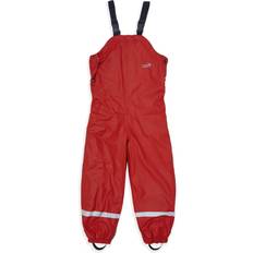 Röda Regnoveraller Muddy Kids Waterproof Dungarees