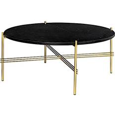 GUBI TS Marble Black Marquina/Brass Coffee Table 80cm