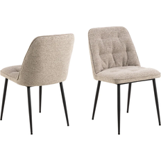 Furniture To Go Black Chairs Furniture To Go Brooke Beige/Taupe Kitchen Chair 2pcs