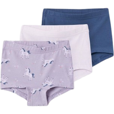 Elastan Strømpebukser Børnetøj Name It 3-Pak Tights Unicorn Lavender Aura