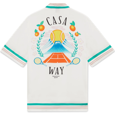 Silk Shirts Casablanca Metaphysical Tennis Logo Silk Shirt -