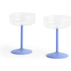 Hay Tint Jade Blue Champagne Glass 20cl 2pcs