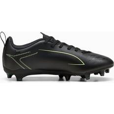 Puma Youth Ultra 6 Play FG/AG - Black/Fizzy Light/Green Terrain