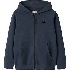 Name It 122/128 Trøjer Børnetøj Name It Nkmvimo LS Sweat Card - Blue