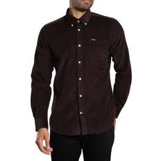 Corduroy - Men Clothing Barbour Ramsey Tailored Long-Sleeved Shirt - Brown