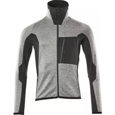 Mascot 17103-316 Advanced Fleece Jumper with Zipper - Grey Flecked/Black