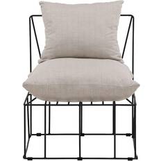 Sort Lænestole Venture Home Livonia Beige Lænestol 88.5cm