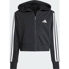 Genbrugsmaterialer Hoodies adidas Sport Performance Hættetrøje JG 3S FT - Sort