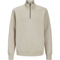 Jack & Jones Jje Bradley Sweatshirt Half Zip Beige