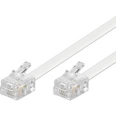 Telefonkabel rj11 Goobay Modular 6P4C Flat RJ11-RJ11 10m