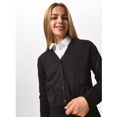 Tu Cardigans Tu Black V-Neck Cardigan - Black