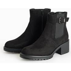 Buckle Chelsea Boots Tu Block Heel Chelsea Boots 7 - Black