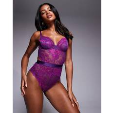 Cut-Out Shapewear & Undertøj Ann Summers Hold Me Tight Bodystocking Med To Nuancer - Lilla/Lyserød