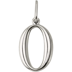 0 to 9 Oversized Number Charm - Silver