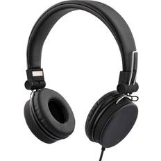 Deltaco Wired On-Ear Headset Black