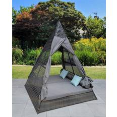 Outdoor day bed Signature Weave Tipi Teepee Day Bed Sun Lounger