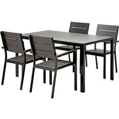 Carlton Havebord Med 4 Stole Sort
