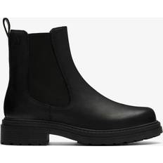 Clarks Women Chelsea Boots Clarks Orinoco 3 Top Black Leather Chelsea Boots - Black