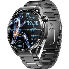 Smarta watch Gfphbj Smarta Klockor För Män 1.55 Inch HD Skärm