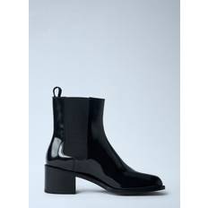 Dame - Uld Chelsea boots Maison Margiela Hælede Ankelstøvler Med Uld - Sort
