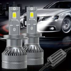 Temu 2pcs H11 Led Car Headlight 9005 Hb3 9006 Hb4 9012 H1 H4 H7