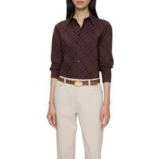Burberry Oxford Shirts Burberry Slim Fit Check Cotton Shirt - Purple