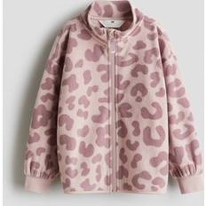 H&M Fleece Garments H&M Boys Light Pink Leopard Print Fleece Jacket
