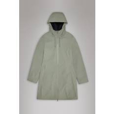 Rains Suva Hardshell Long W Jacket - Green