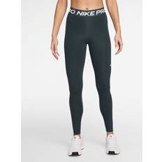 Nike Strumpbyxor & Stay-ups på rea Nike Seaweed Green Pro Mid Rise Mesh Leggings