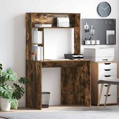 Justerbara sitsar Bord vidaXL Rökfärgad Ek 91 x 50 x 149 cm Skrivbord