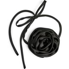 Chokers Halskæder Pieces Pcjuline S Choker Necklace Halskæder Polyester - Black