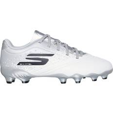 Skechers Børnesko på tilbud Skechers Razor 1.5 FG Electrum Fodboldstøvler Børn - Hvid/Sølv