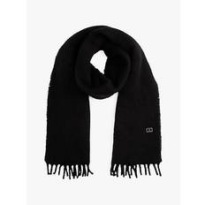 Tommy Hilfiger Scarfs Tommy Hilfiger Wool Blend Logo Plaque Scarf