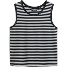 Stripes - Women Tank Tops Superdry Athletic Essentials Jersey Stripe Tank Top Eclipse - Navy