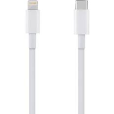 Fast Charge USB-C Lightning Cable White 1m