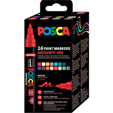 Posca Brush Pens Posca Brush PC-5BR Set 16