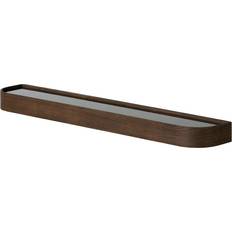 Audo Copenhagen Epoch Hylla Med Klädhängare 118 cm Mörkbetsad Vägghylla 118cm