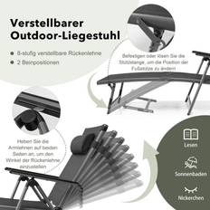 Patio Kansituoli Ulkoterassi Kokoontaitettava Lepotuoli