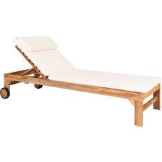 House Nordic Andorra Solvogn Med Solvognshynde Teak Bomuld Natur Hvid