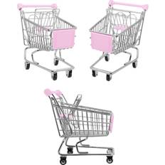 Metal Shop Toys Apollo Light Pink Mini Metal Childrens Shopping Trolley